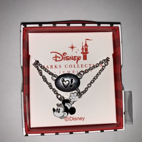 Disney Parks Minnie Necklace Dots & Dashes NEW - Picture 1 of 3